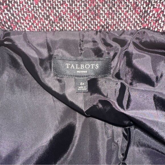 Womens Talbots Petite Tweed‎ Blazer Jacket 4p EUC - Picture 5 of 5